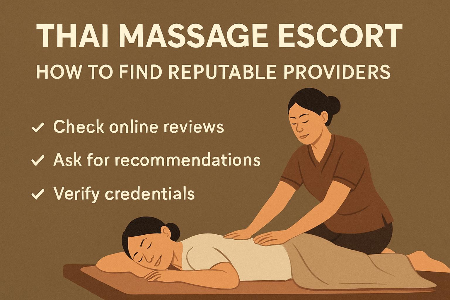 thai massage escort. How to Find Reputable Providers thai massage escort. How to Find Reputable Providers